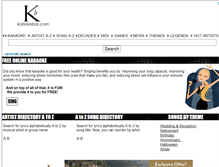 Tablet Screenshot of kariokebar.com